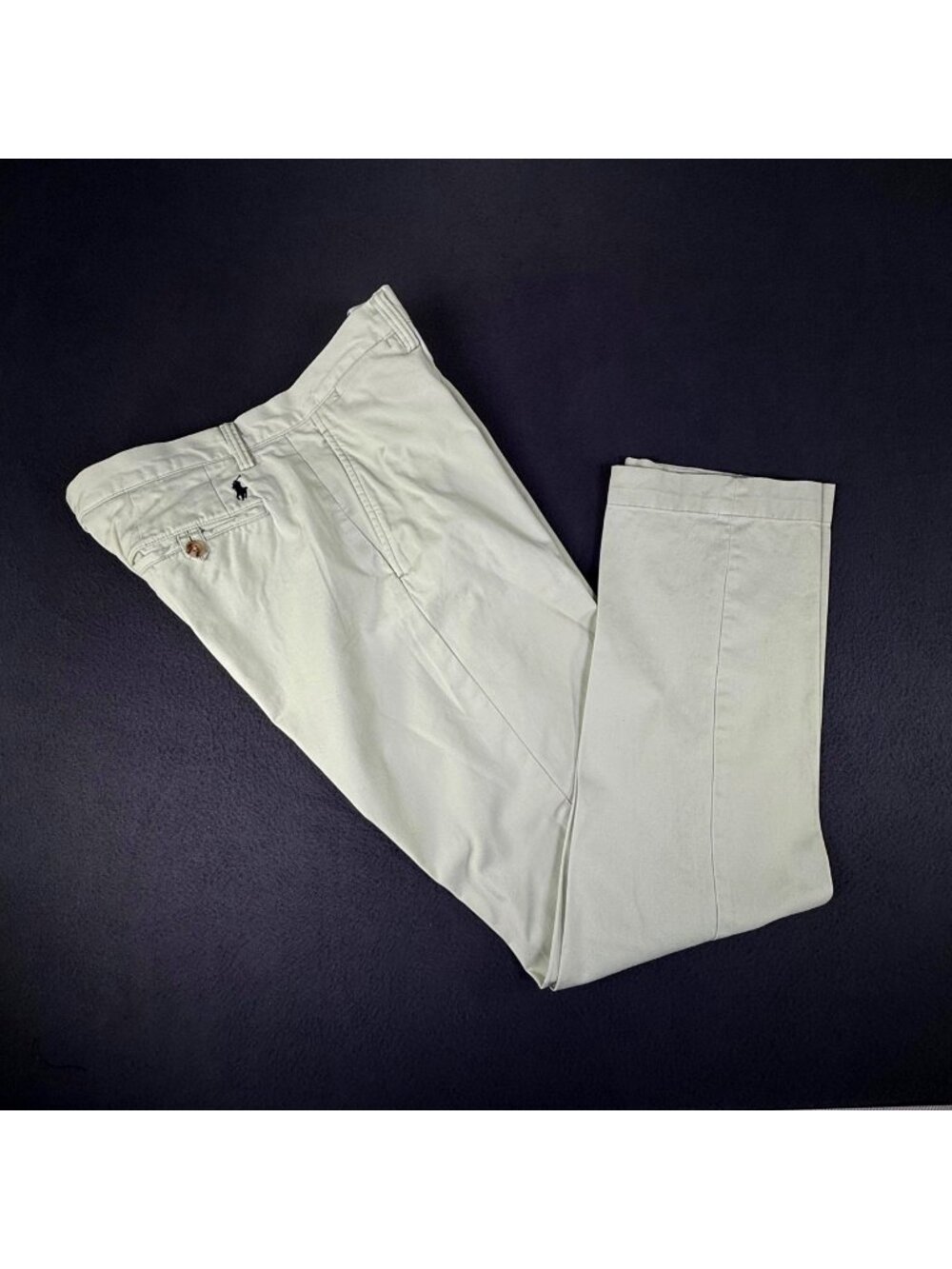 Polo Ralph Lauren Men Pastel Green Stretch Straight Fit Chino Twill Pant 32x32